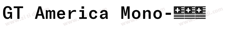 GT America Mono字体转换 GT America Mono字体转换
